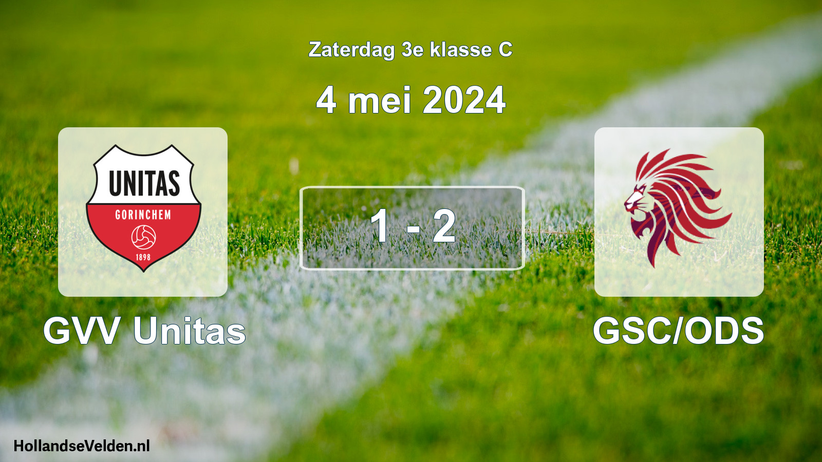 Total number of matches played: GVV Unitas - GSC/ODS 1 - 2 (4 May 2024)