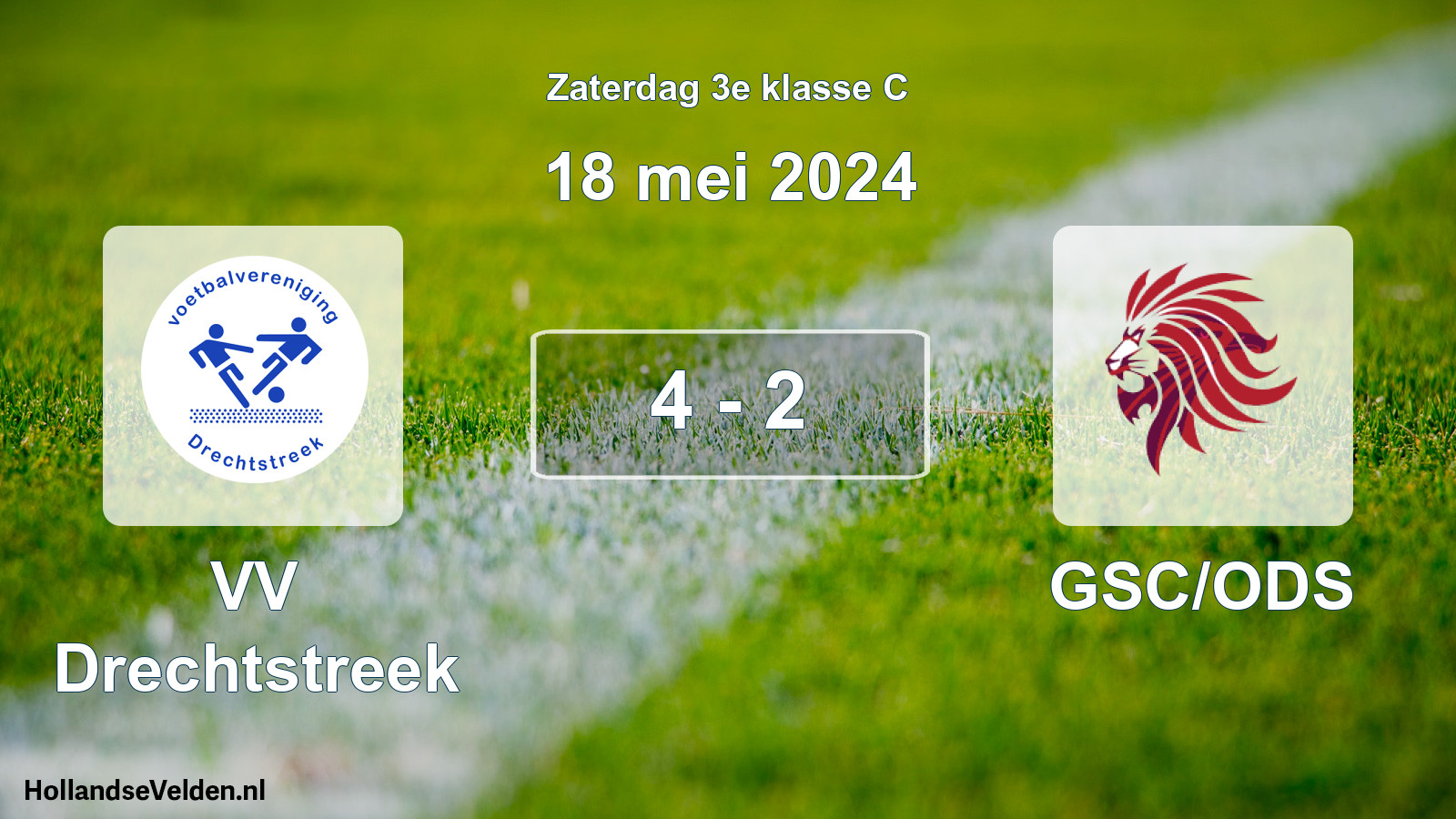 Total number of matches played: VV Drechtstreek - GSC/ODS 4 - 2 (18 May 2024)