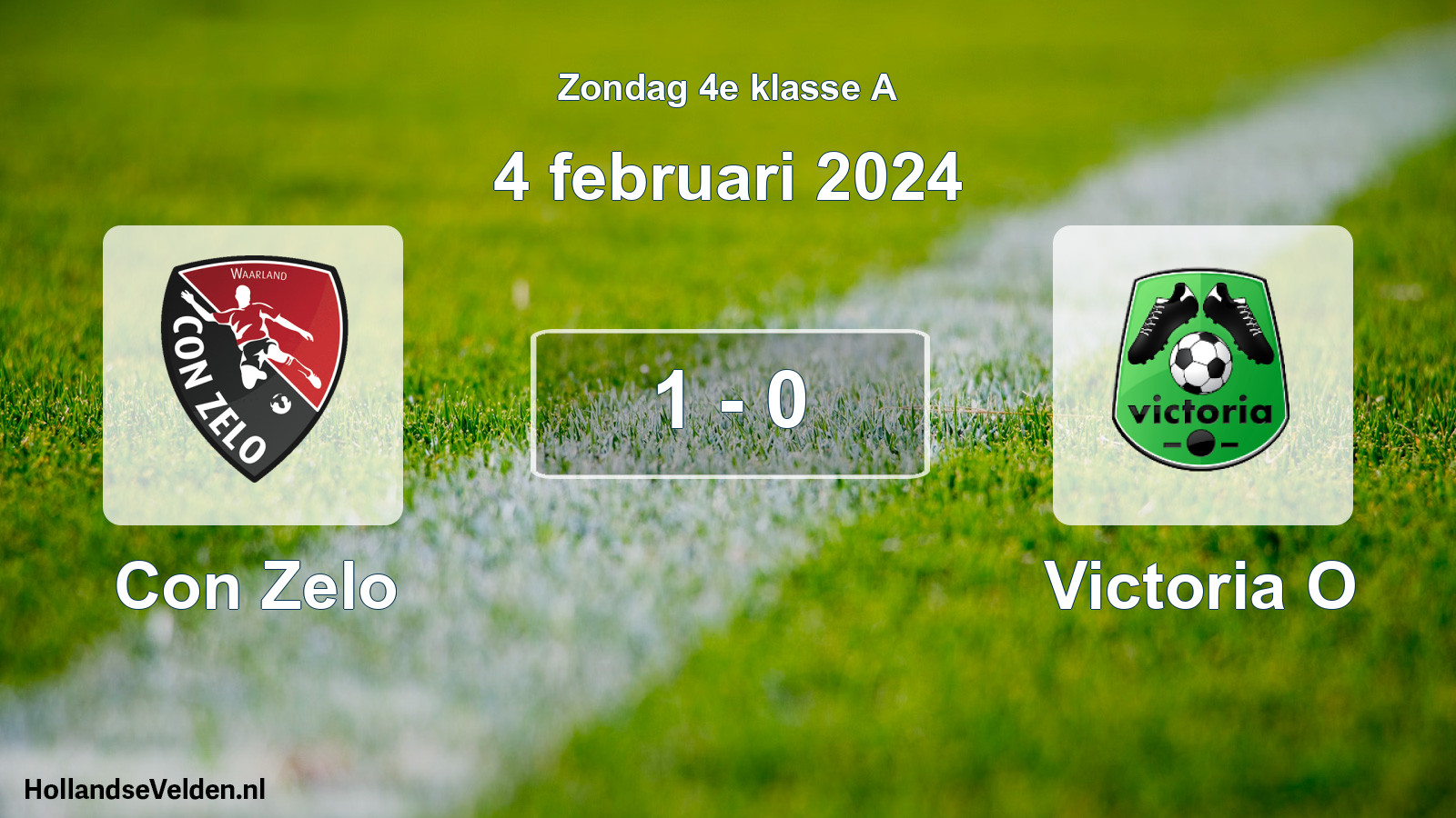 Total number of matches played: Con Zelo - Victoria O 1 - 0 (4 February 2024)