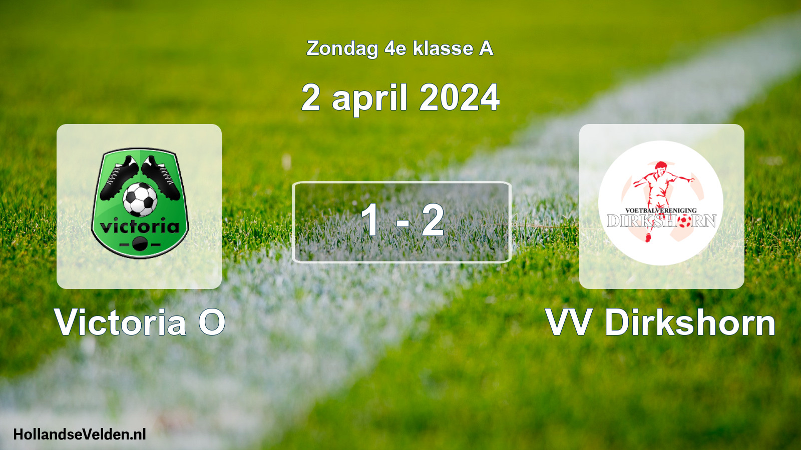 Total number of matches played: Victoria O - VV Dirkshorn 1 - 2 (2 April 2024)