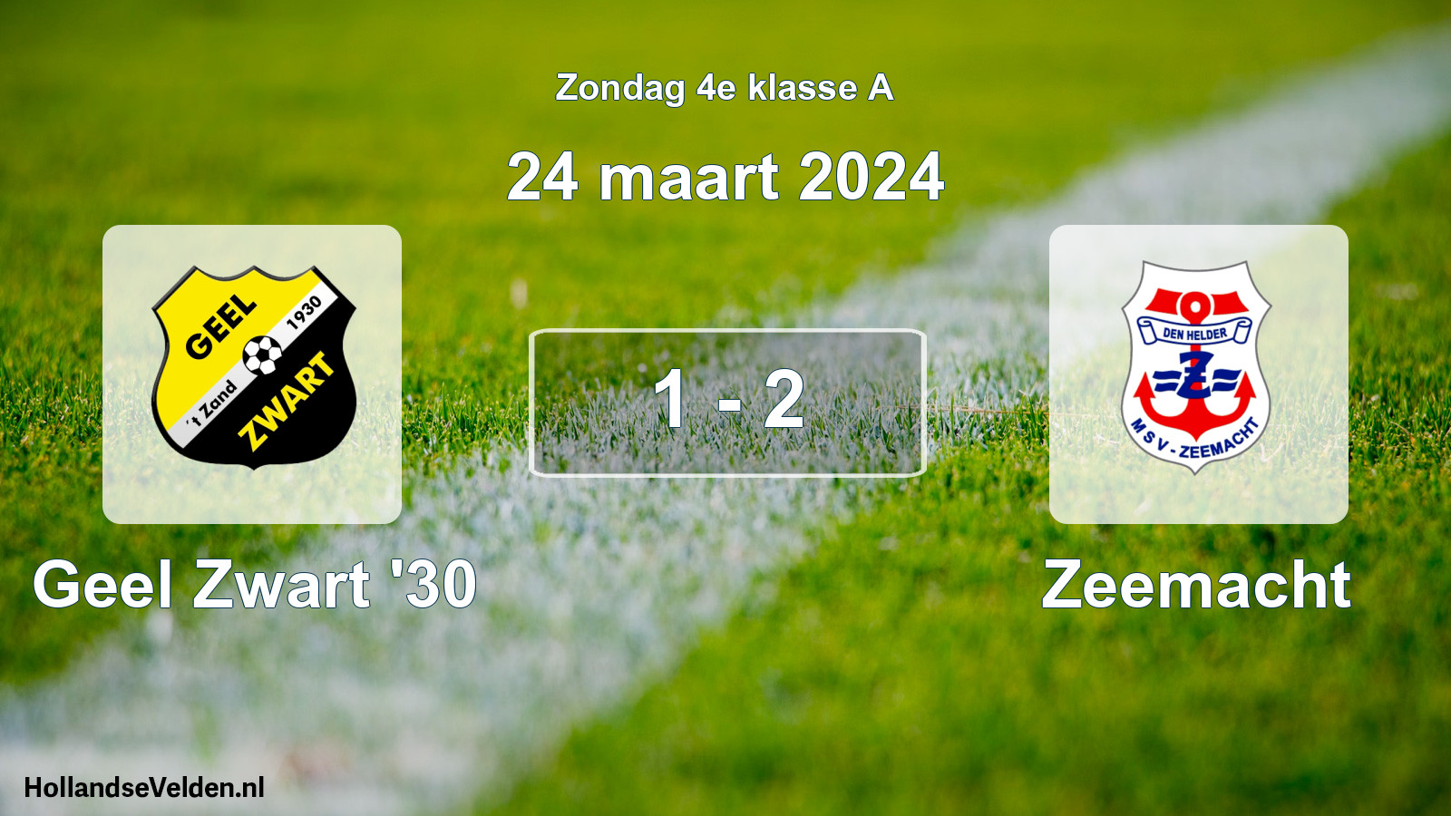 Total number of matches played: Geel Zwart '30 - Zeemacht 1 - 2 (24 March 2024)
