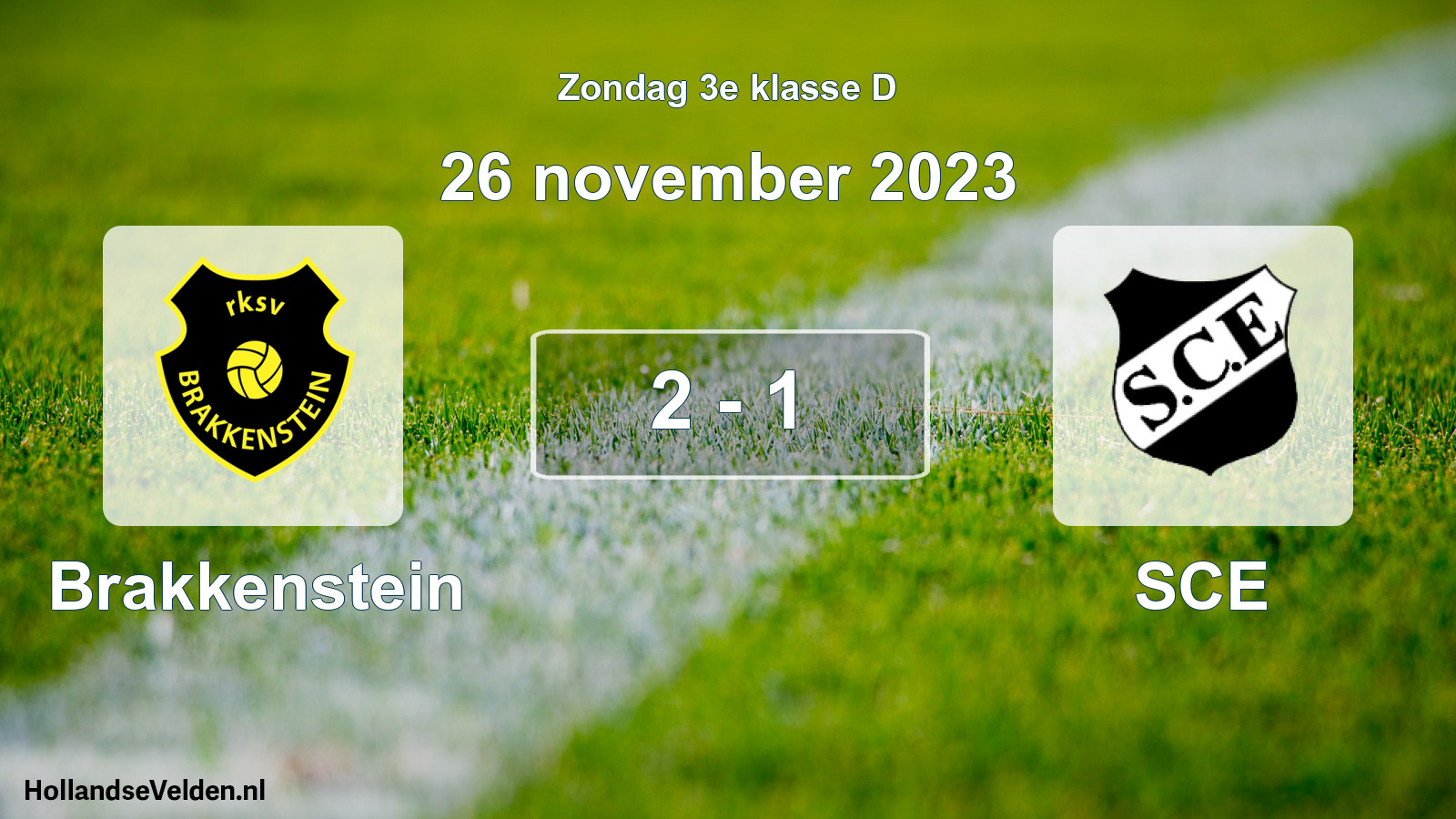 Total number of matches played: Brakkenstein - SCE 2 - 1 (26 November 2023)