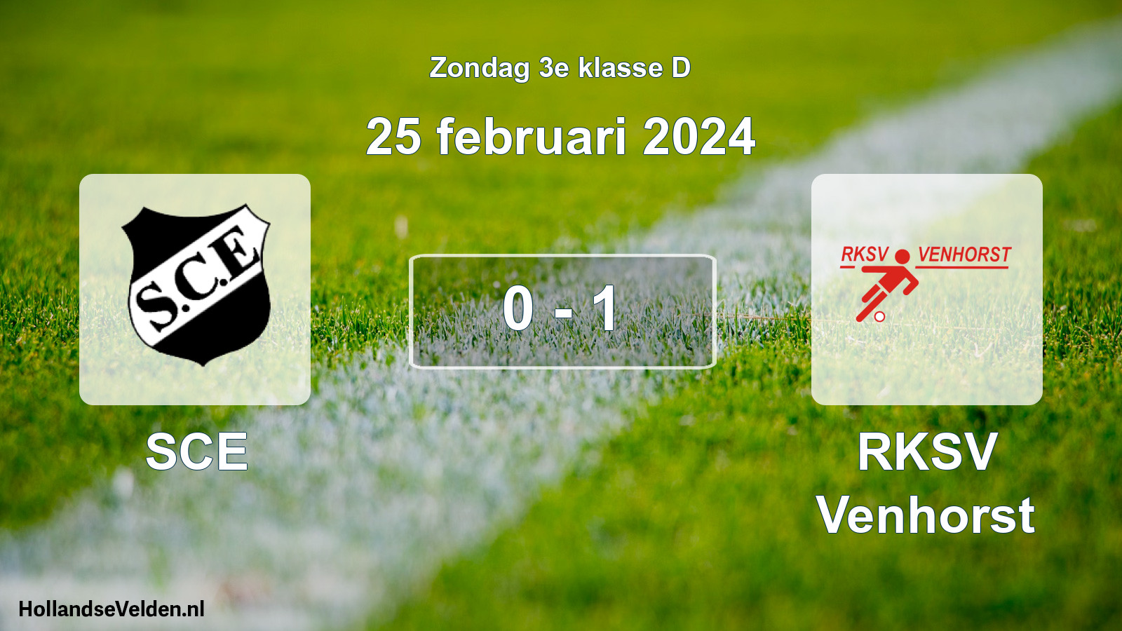Total number of matches played: SCE - RKSV Venhorst 0 - 1 (25 February 2024)