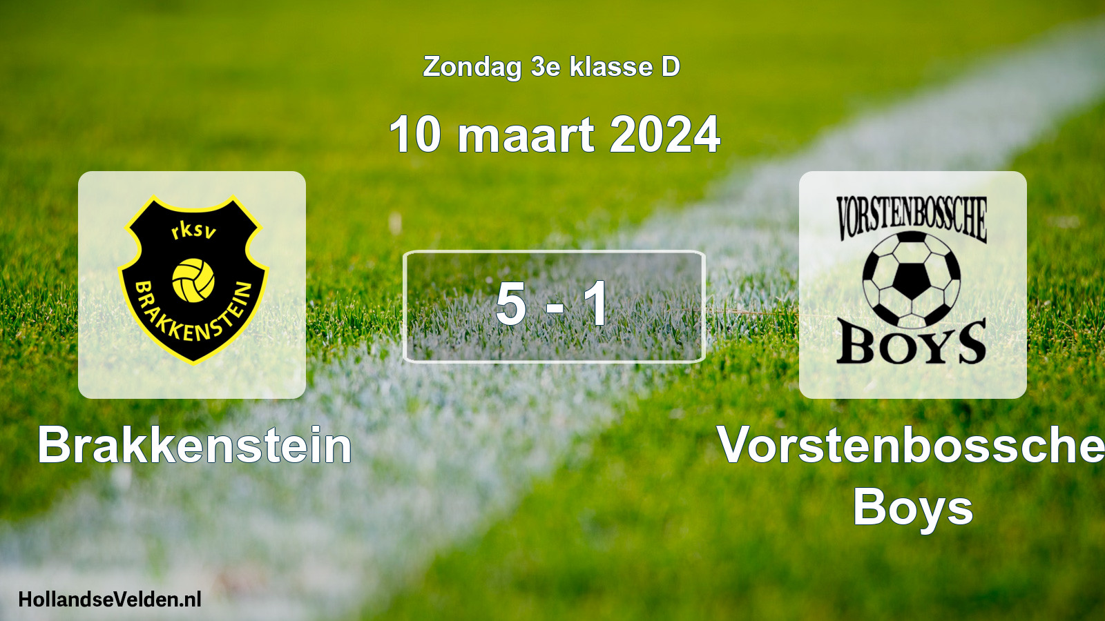 Total number of matches played: Brakkenstein - Vorstenbossche Boys 5 - 1 (10 March 2024)