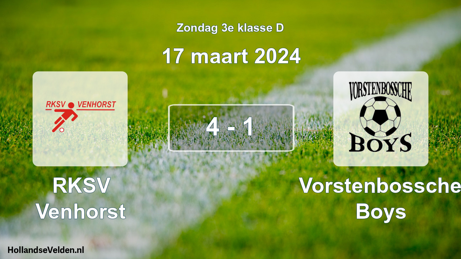Total number of matches played: RKSV Venhorst - Vorstenbossche Boys 4 - 1 (17 March 2024)