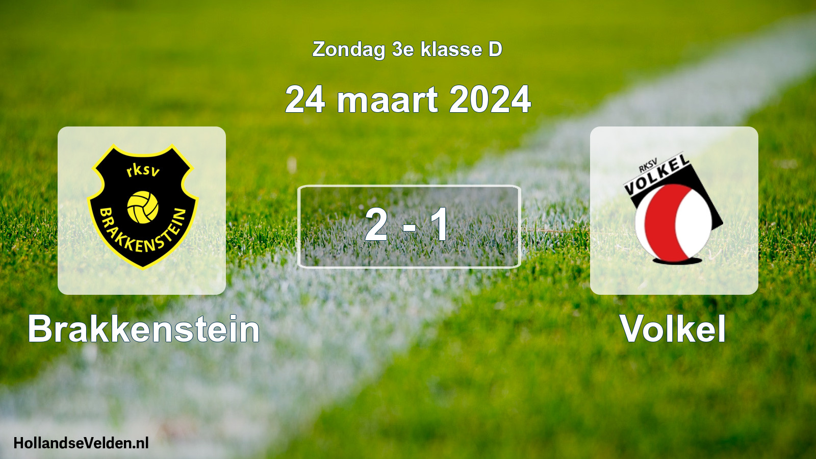 Total number of matches played: Brakkenstein - Volkel 2 - 1 (24 March 2024)