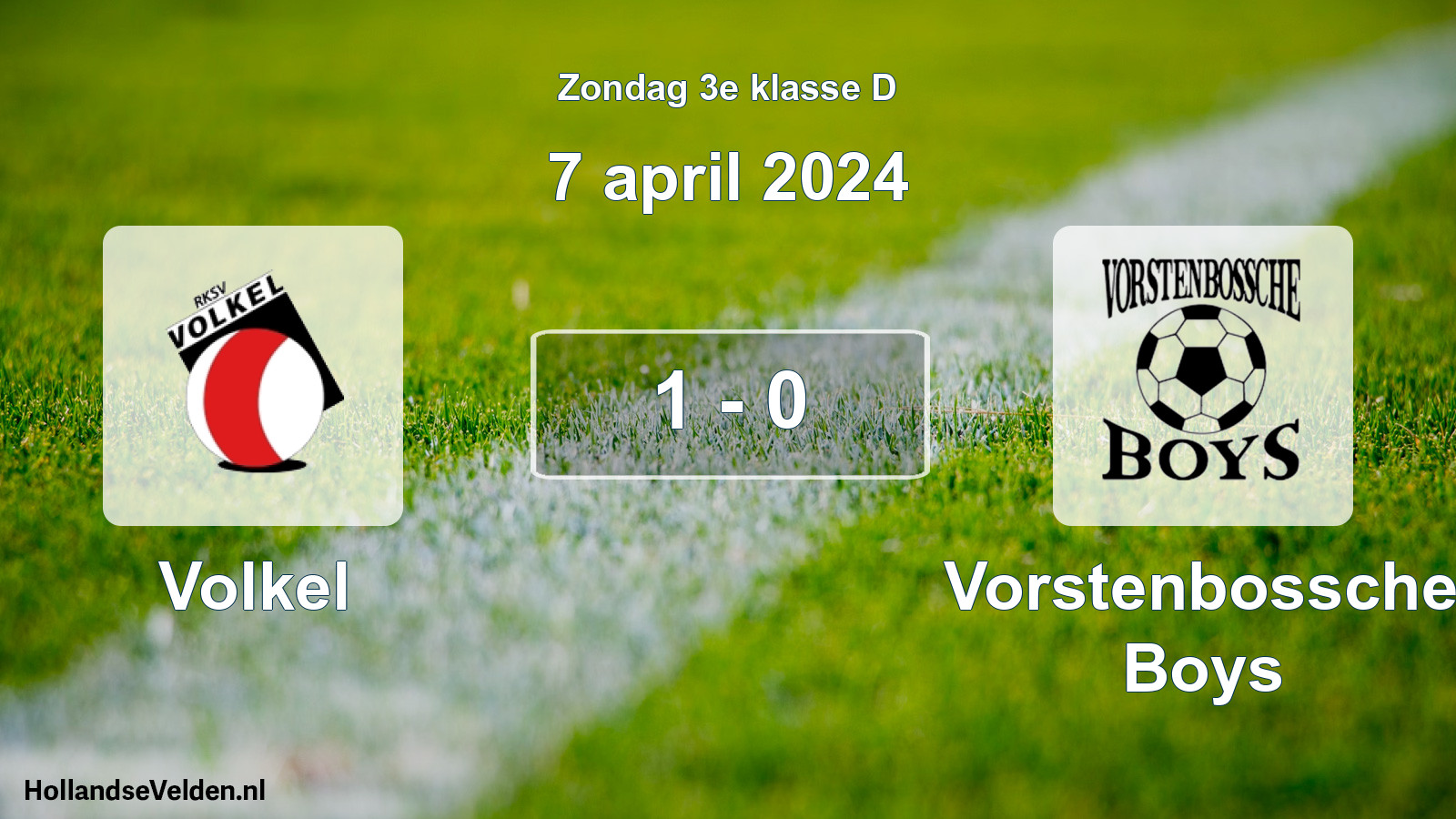 Total number of matches played: Volkel - Vorstenbossche Boys 1 - 0 (7 April 2024)