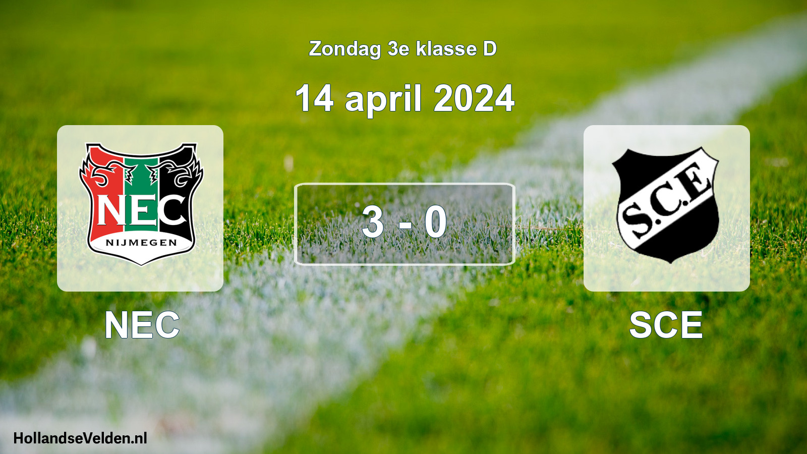 Total number of matches played: NEC - SCE 3 - 0 (14 April 2024)