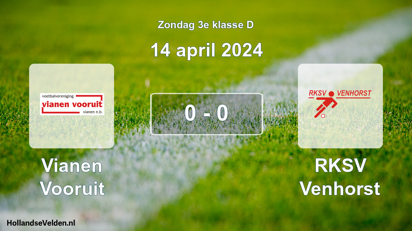 Total number of matches played: Vianen Vooruit - RKSV Venhorst 0 - 0 (14 April 2024)
