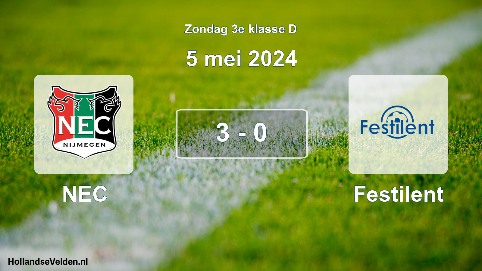 Total number of matches played: NEC - Festilent 3 - 0 (5 May 2024)