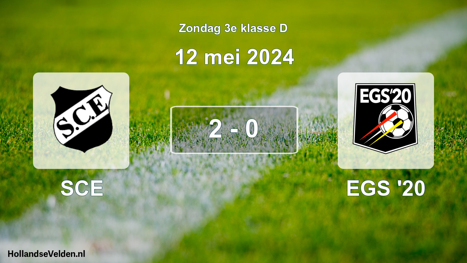 Total number of matches played: SCE - EGS '20 2 - 0 (12 May 2024)
