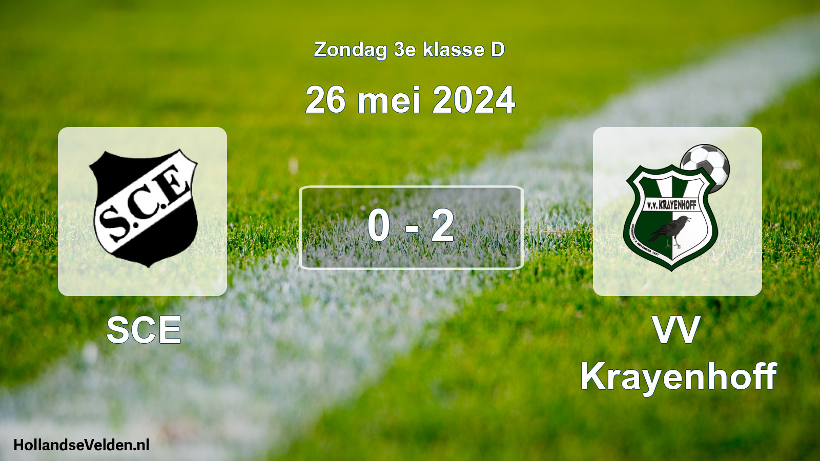 Total number of matches played: SCE - VV Krayenhoff 0 - 2 (26 May 2024)