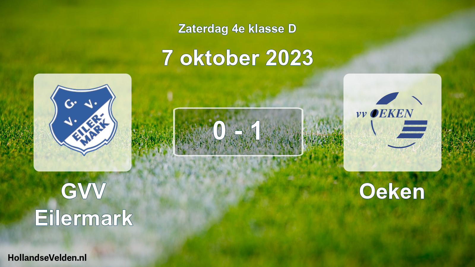 Total number of matches played: GVV Eilermark - Oeken 0 - 1 (7 October 2023)