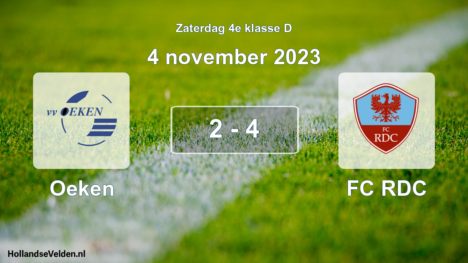 Total number of matches played: Oeken - FC RDC 2 - 4 (4 November 2023)