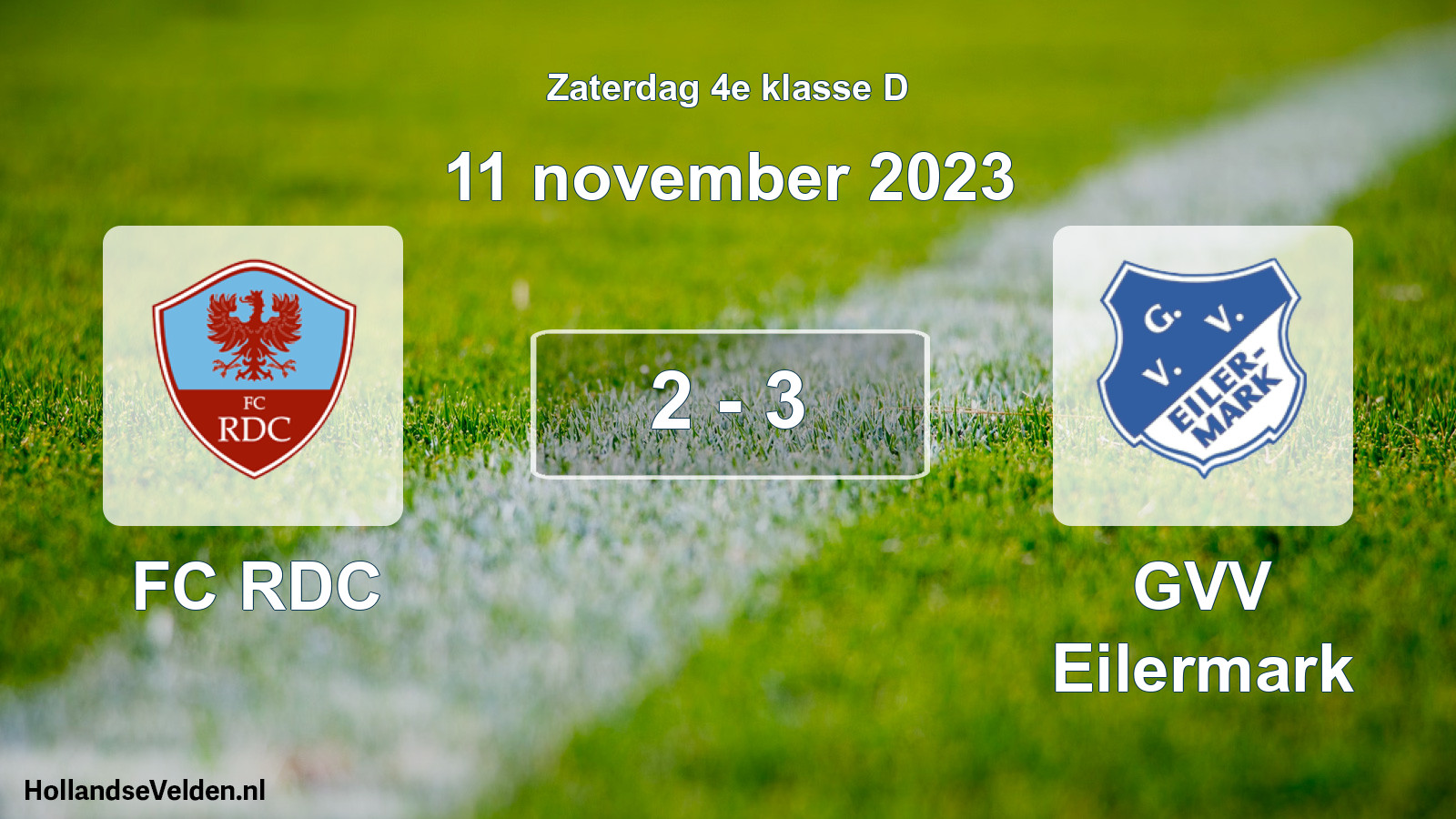 Total number of matches played: FC RDC - GVV Eilermark 2 - 3 (11 November 2023)