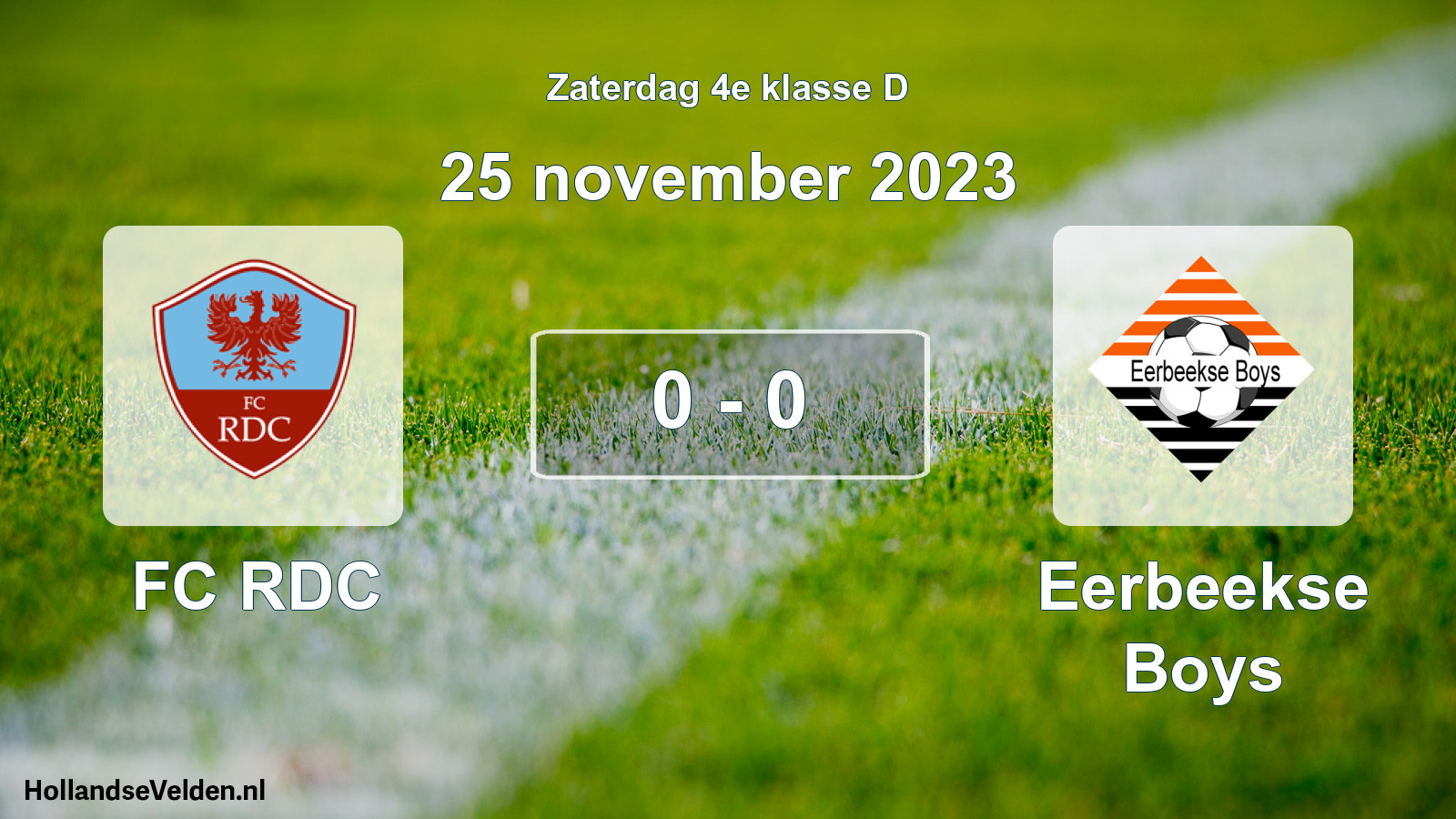 Total number of matches played: FC RDC - Eerbeekse Boys 0 - 0 (25 November 2023)