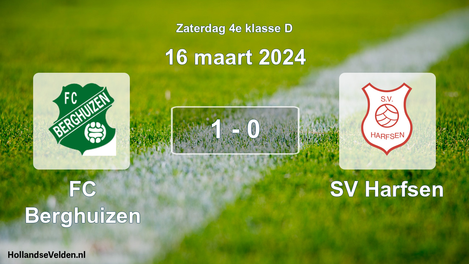 Total number of matches played: FC Berghuizen - SV Harfsen 1 - 0 (16 March 2024)