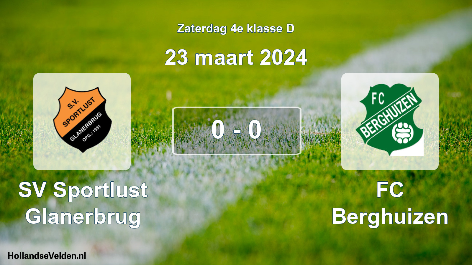 Total number of matches played: SV Sportlust Glanerbrug - FC Berghuizen 0 - 0 (23 March 2024)