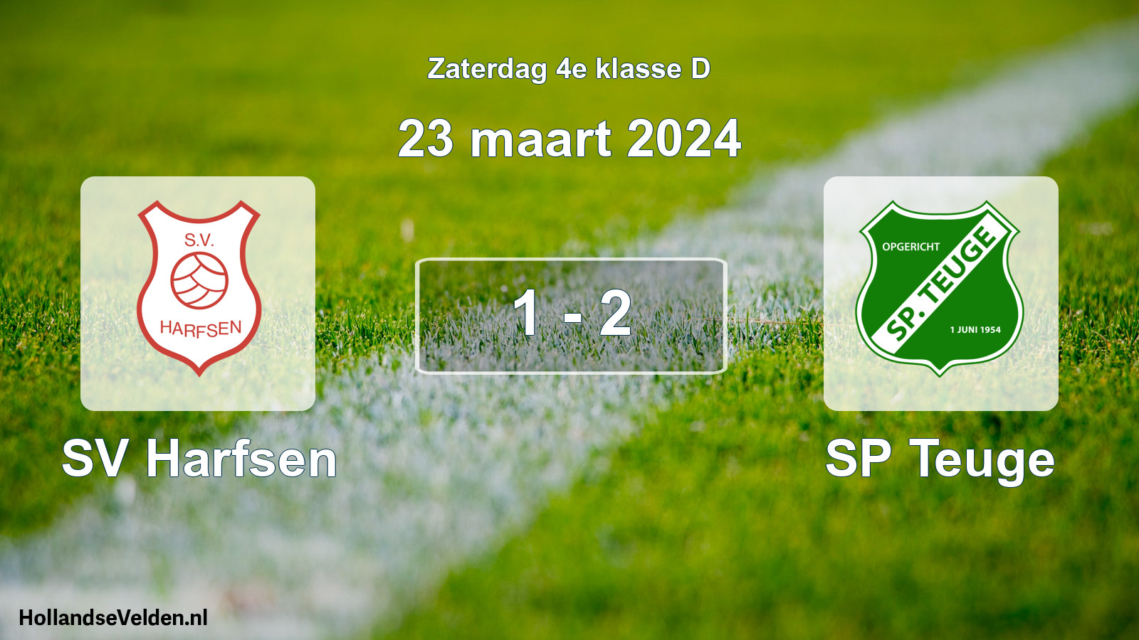 Total number of matches played: SV Harfsen - SP Teuge 1 - 2 (23 March 2024)