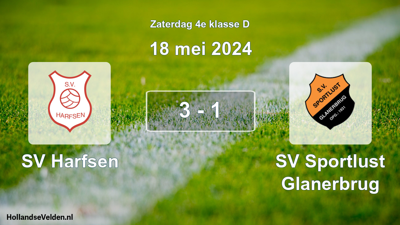 Total number of matches played: SV Harfsen - SV Sportlust Glanerbrug 3 - 1 (18 May 2024)