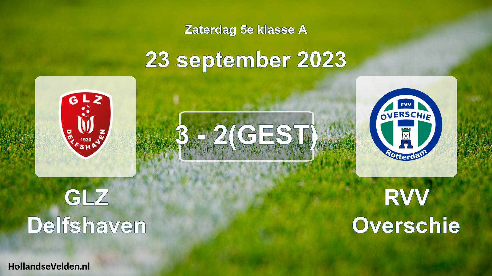 Abandoned match: GLZ Delfshaven - RVV Overschie (23 September 2023)