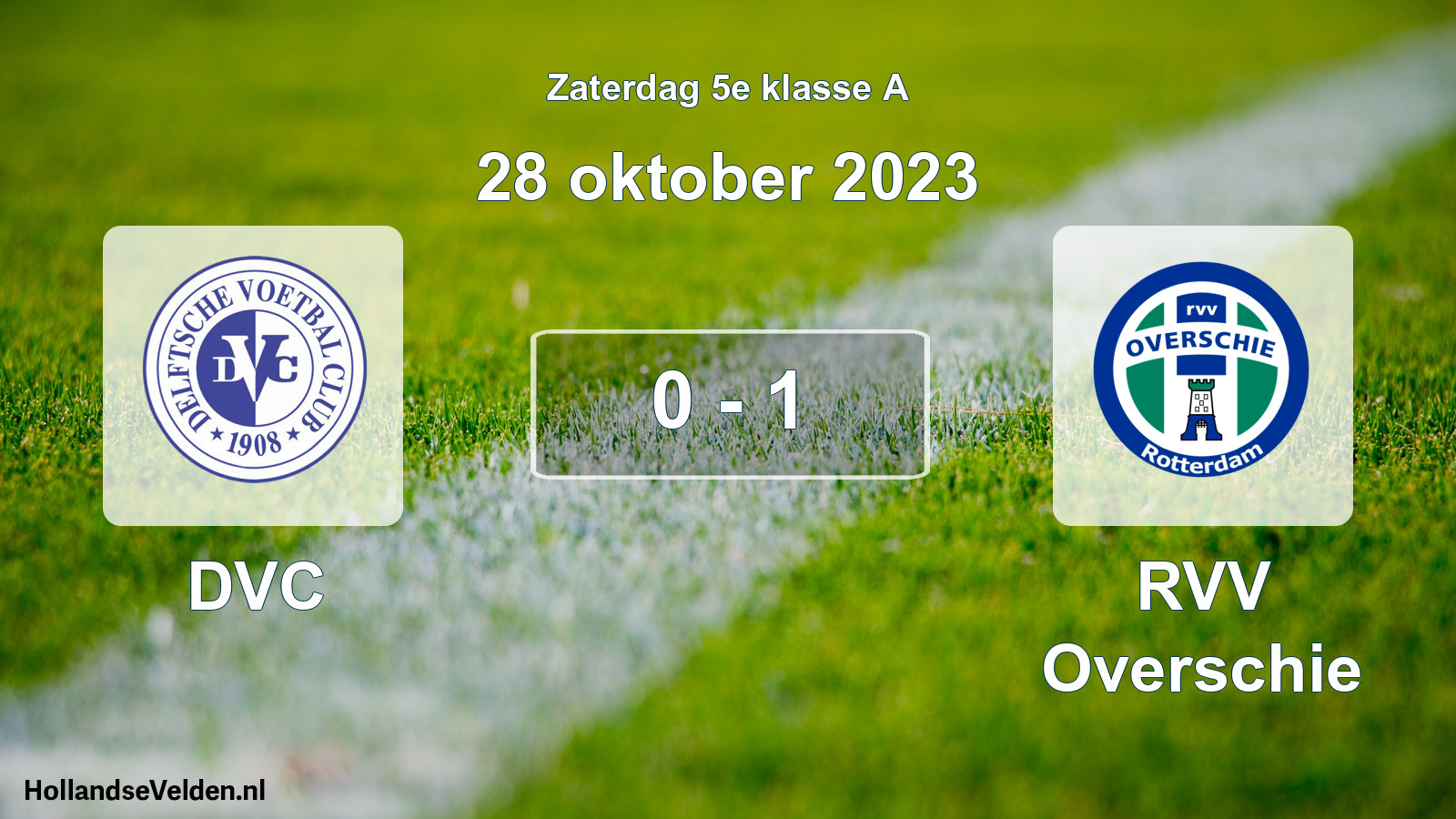 Total number of matches played: DVC - RVV Overschie 0 - 1 (28 October 2023)