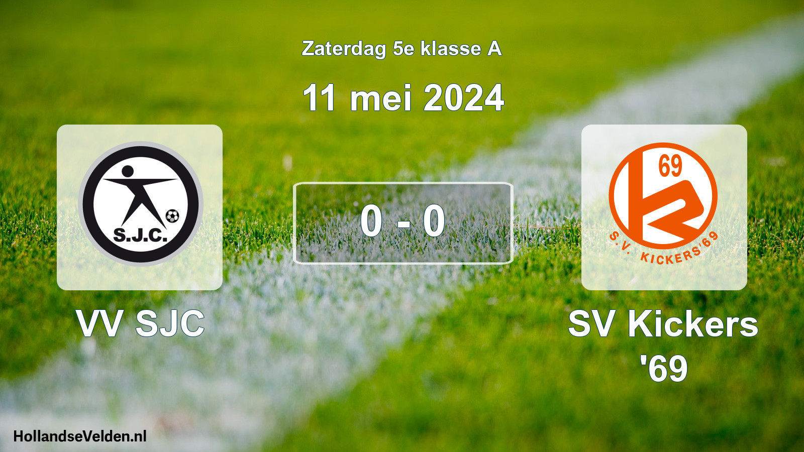 Total number of matches played: VV SJC - SV Kickers '69 0 - 0 (11 May 2024)