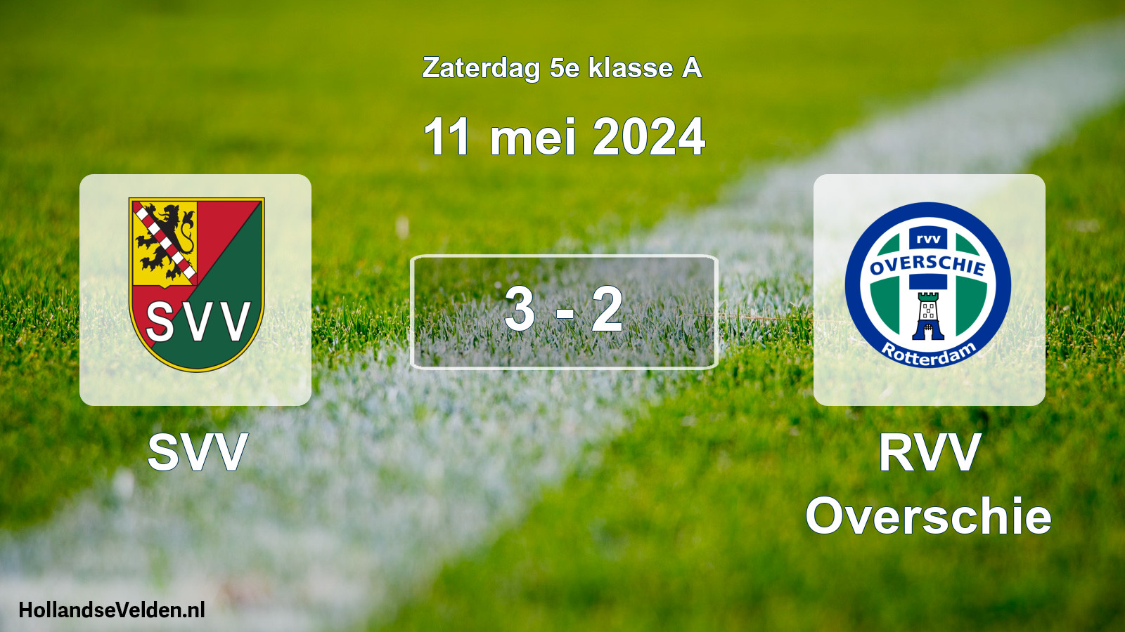 Total number of matches played: SVV - RVV Overschie 3 - 2 (11 May 2024)