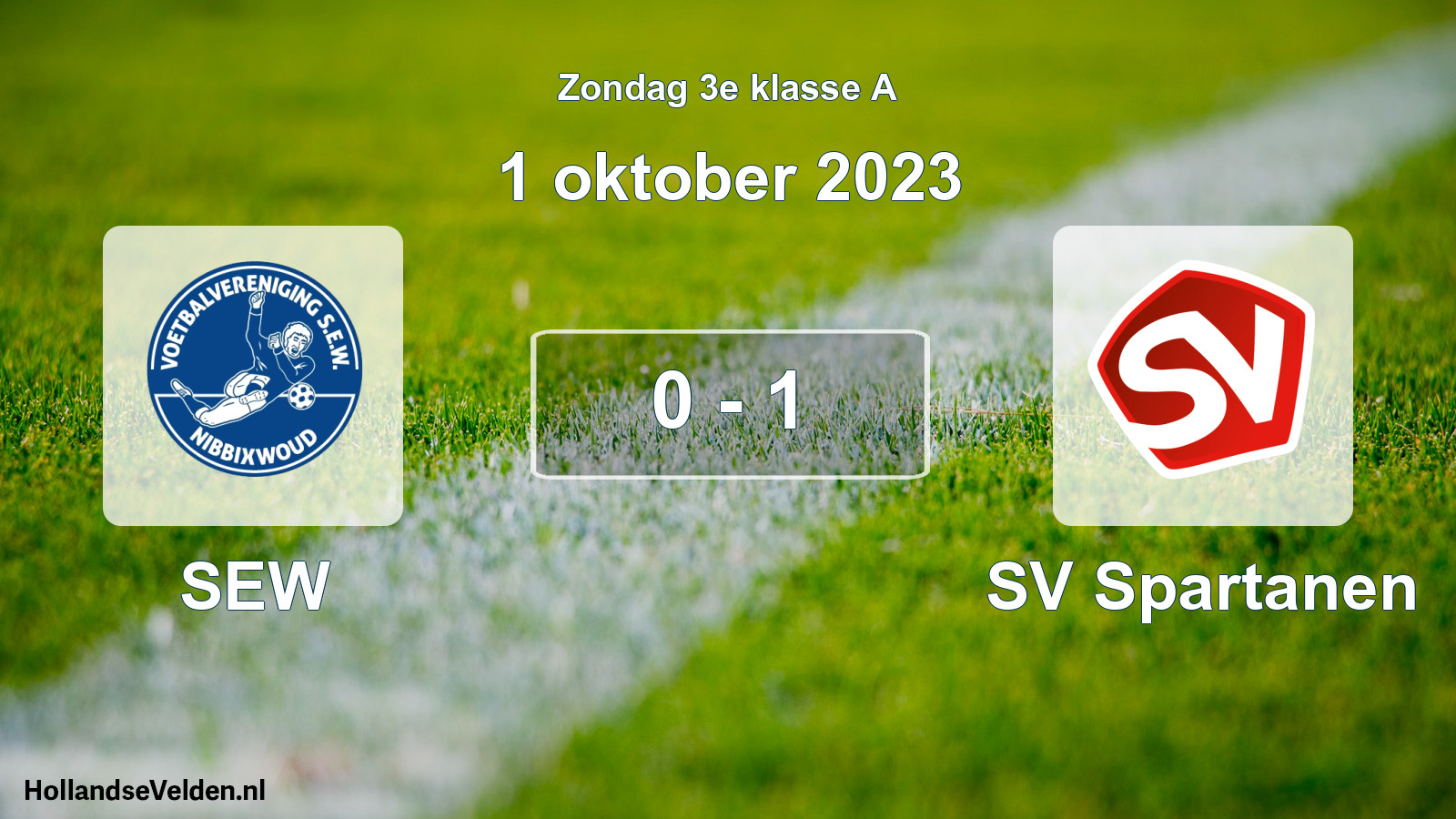 Total number of matches played: SEW - SV Spartanen 0 - 1 (1 October 2023)