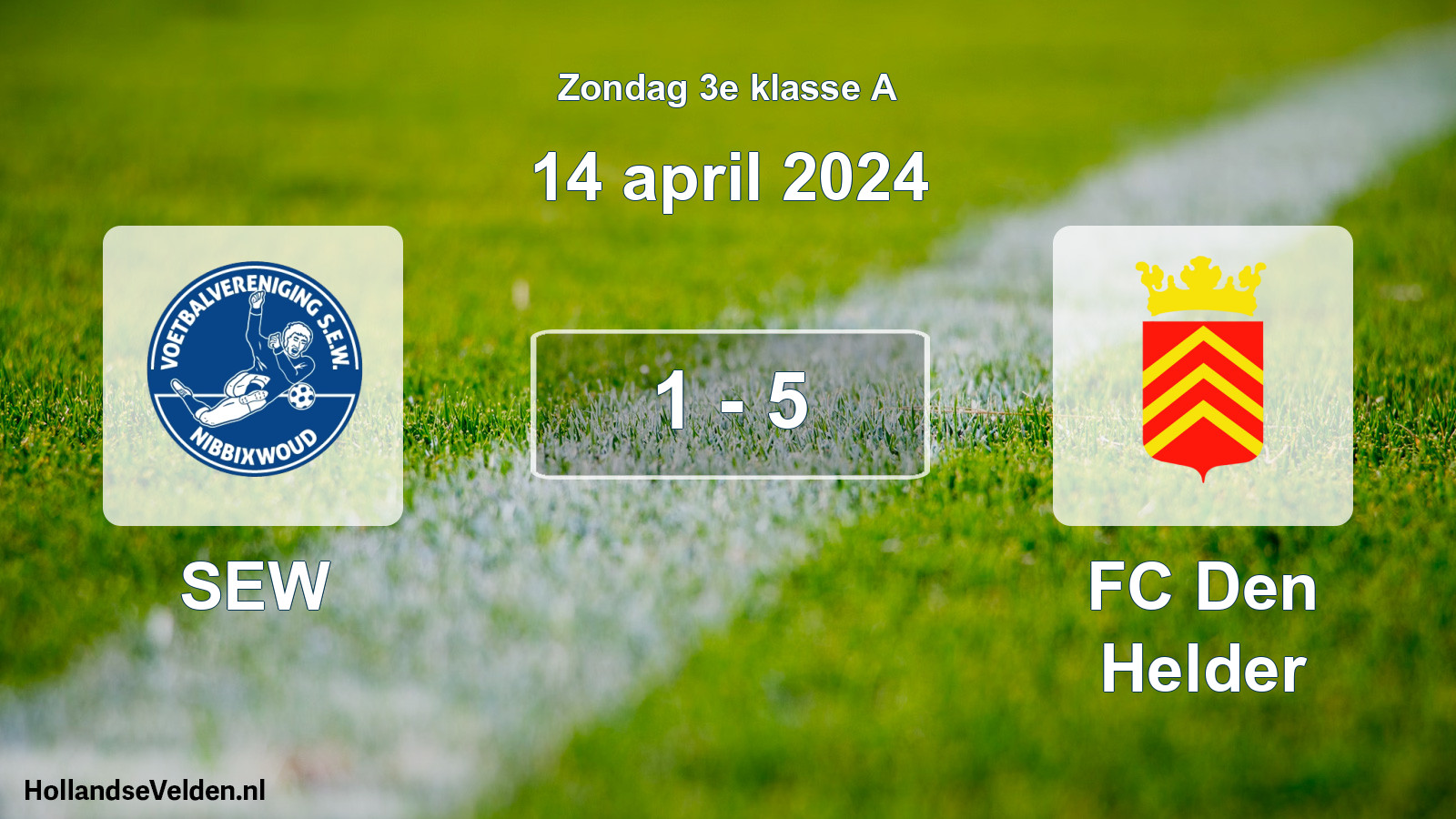 Total number of matches played: SEW - FC Den Helder 1 - 5 (14 April 2024)