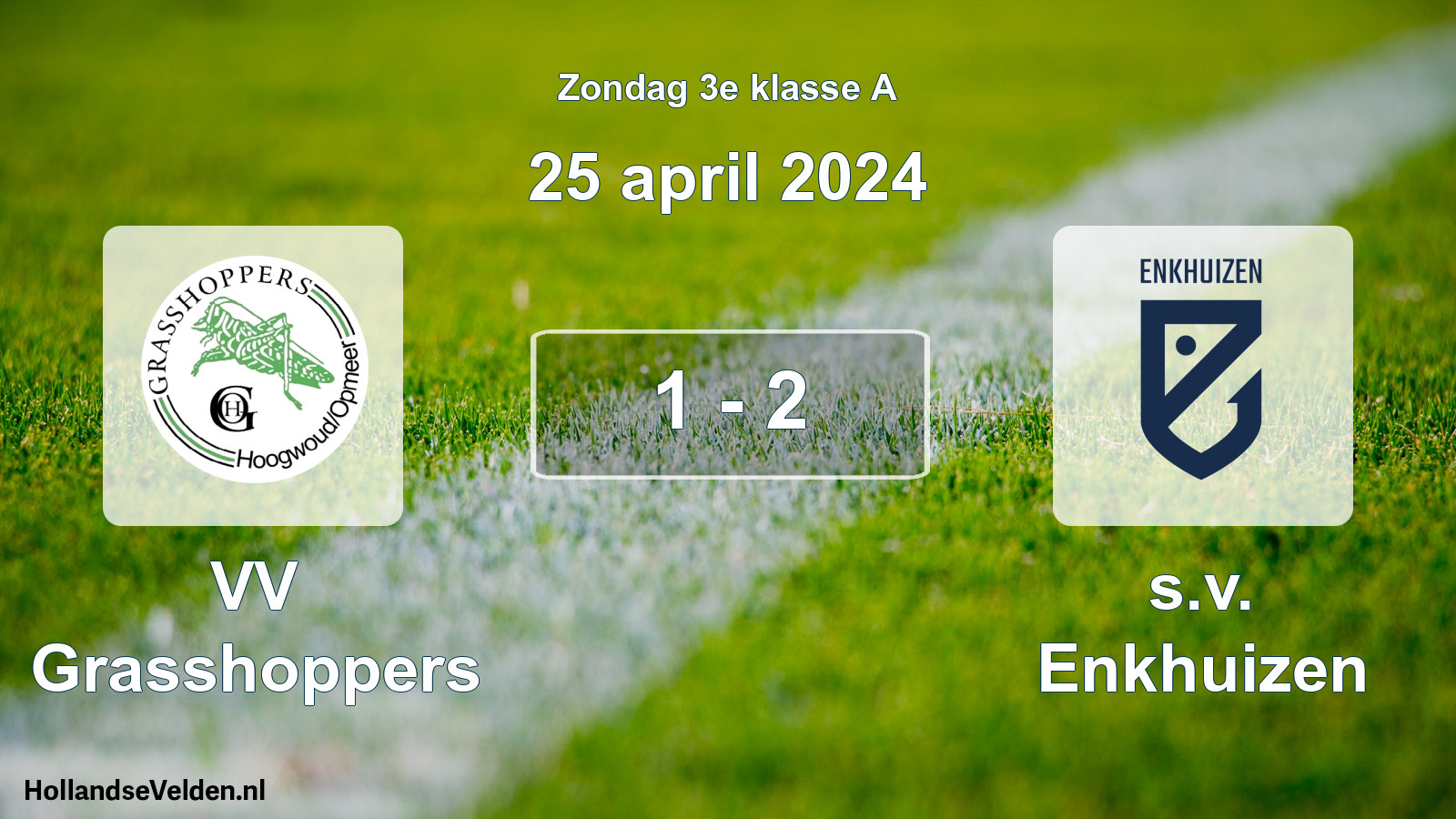 Total number of matches played: VV Grasshoppers - s.v. Enkhuizen 1 - 2 (25 April 2024)