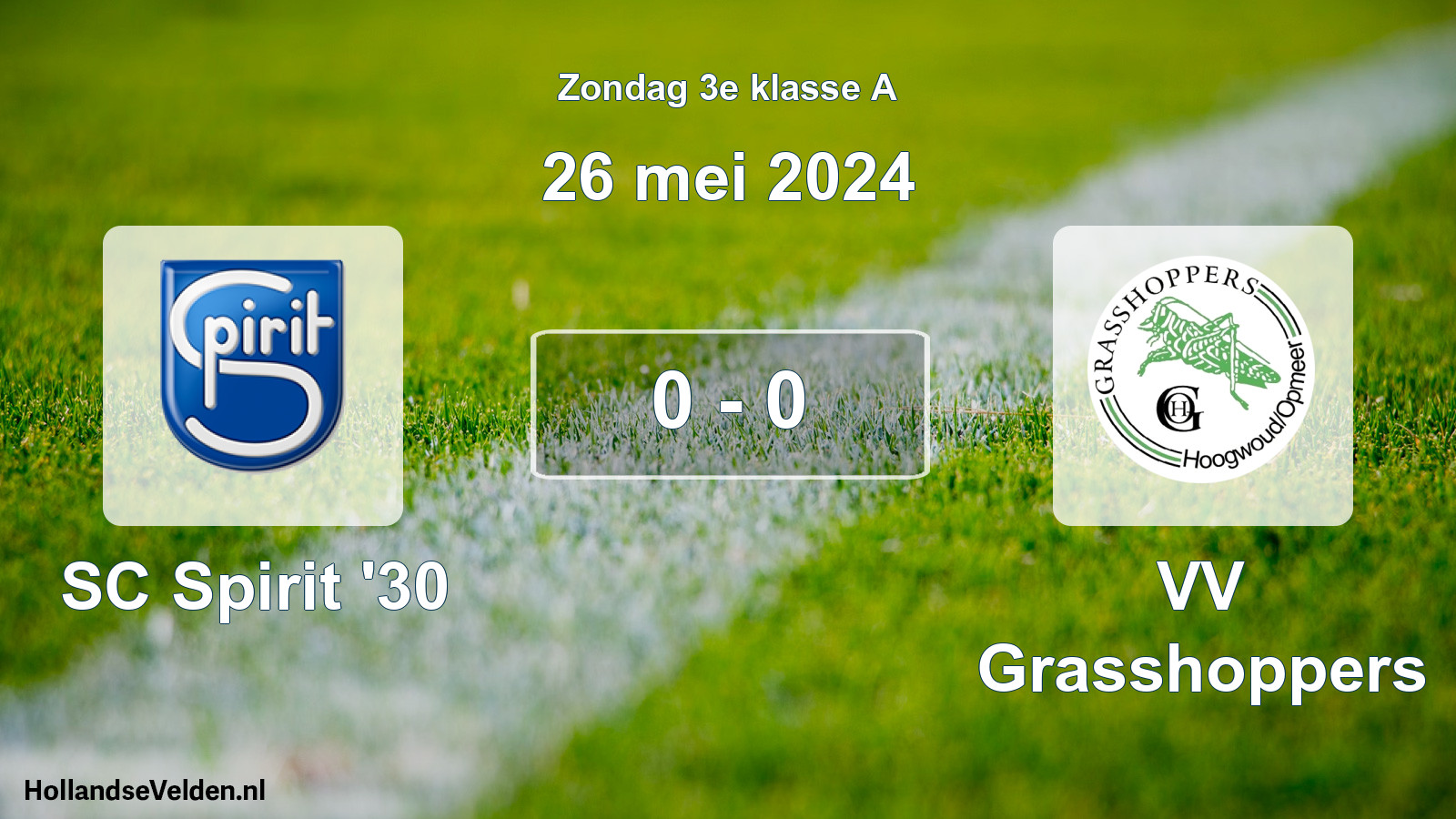 Total number of matches played: SC Spirit '30 - VV Grasshoppers 0 - 0 (26 May 2024)
