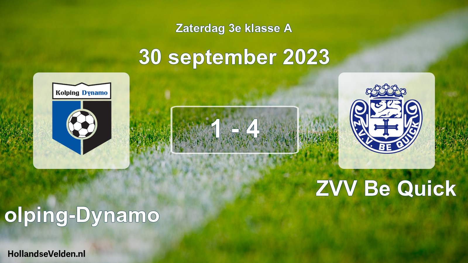 Total number of matches played: Kolping-Dynamo - ZVV Be Quick 1 - 4 (30 September 2023)