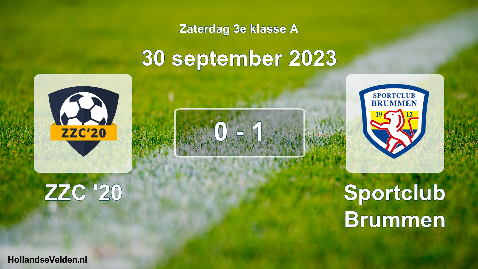 Total number of matches played: ZZC '20 - Sportclub Brummen 0 - 1 (30 September 2023)