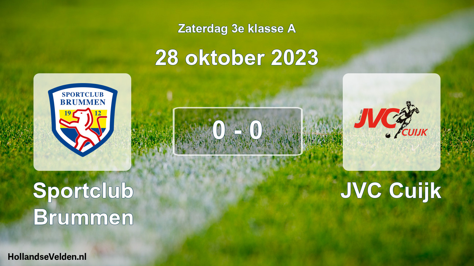 Total number of matches played: Sportclub Brummen - JVC Cuijk 0 - 0 (28 October 2023)