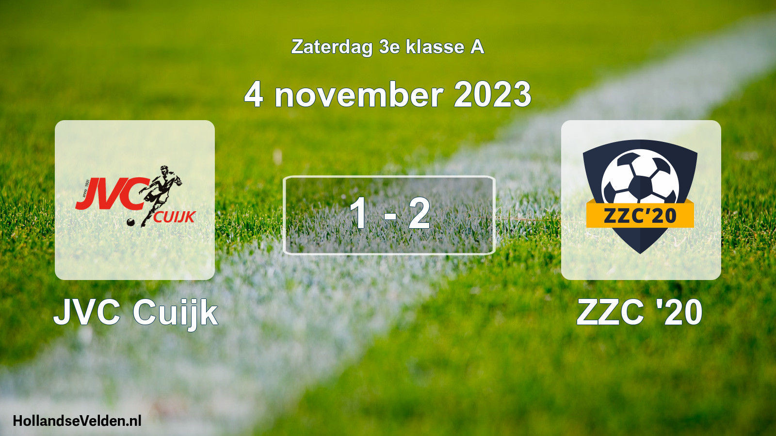 Total number of matches played: JVC Cuijk - ZZC '20 1 - 2 (4 November 2023)
