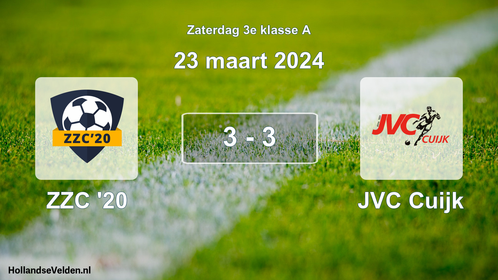 Total number of matches played: ZZC '20 - JVC Cuijk 3 - 3 (23 March 2024)