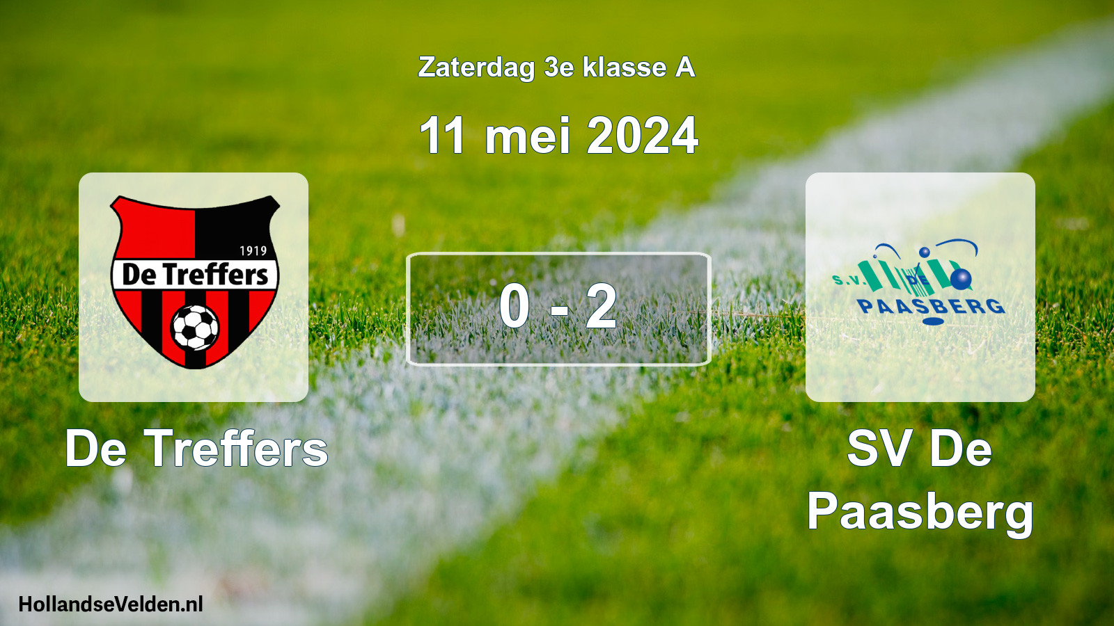 Total number of matches played: De Treffers - SV De Paasberg 0 - 2 (11 May 2024)
