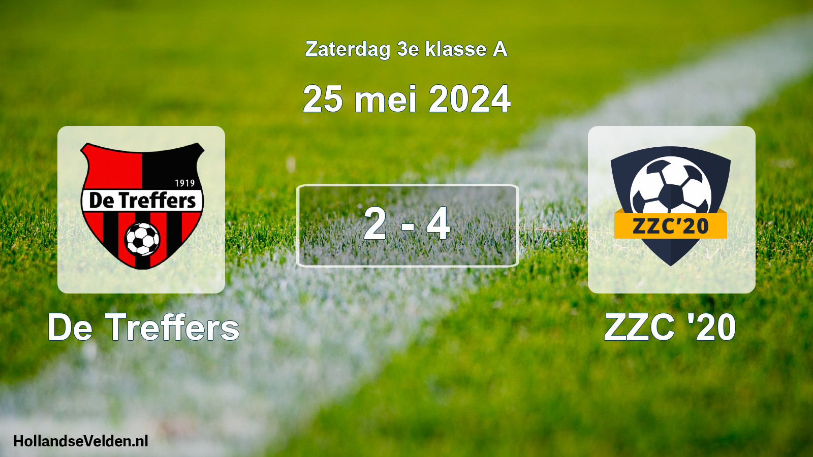 Total number of matches played: De Treffers - ZZC '20 2 - 4 (25 May 2024)