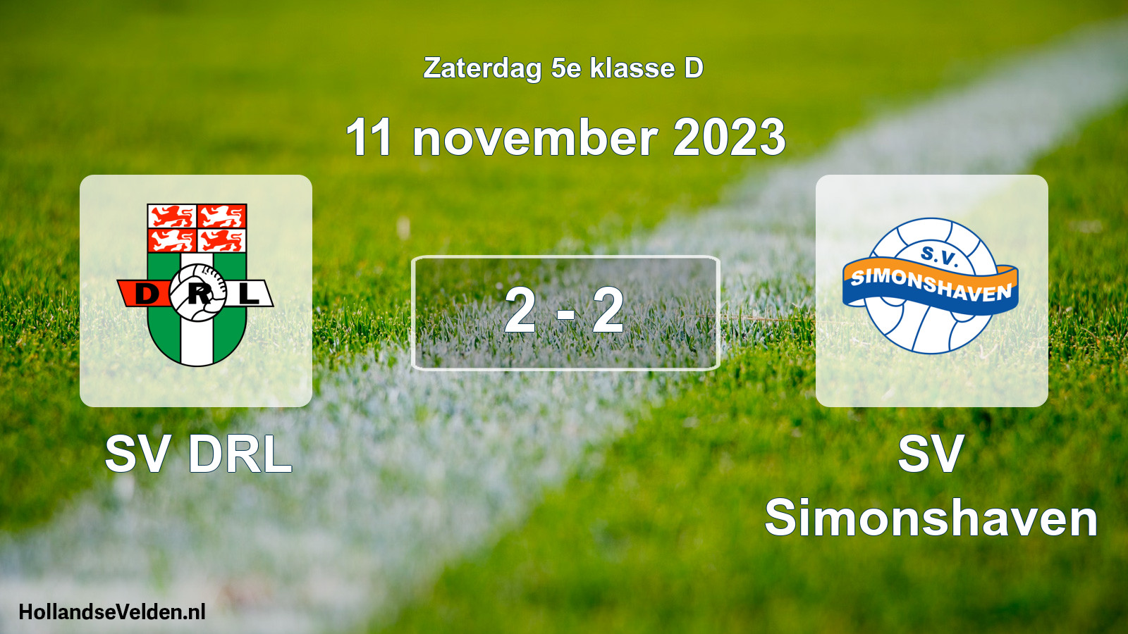 Total number of matches played: SV DRL - SV Simonshaven 2 - 2 (11 November 2023)