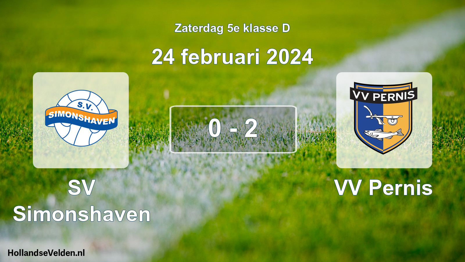 Total number of matches played: SV Simonshaven - VV Pernis 0 - 2 (24 February 2024)