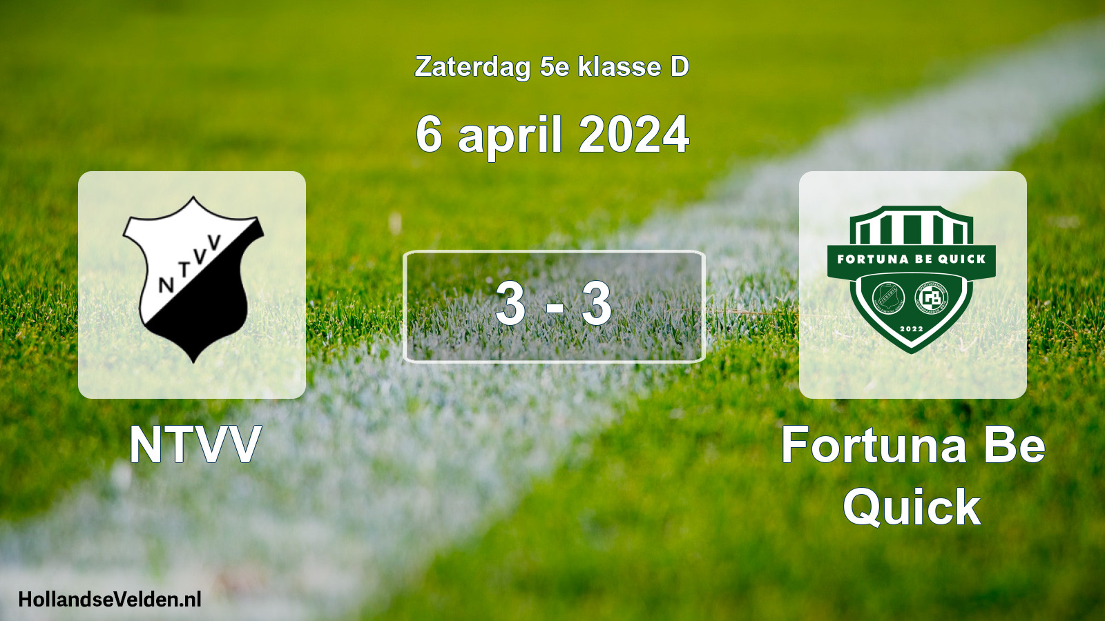 Total number of matches played: NTVV - Fortuna Be Quick 3 - 3 (6 April 2024)
