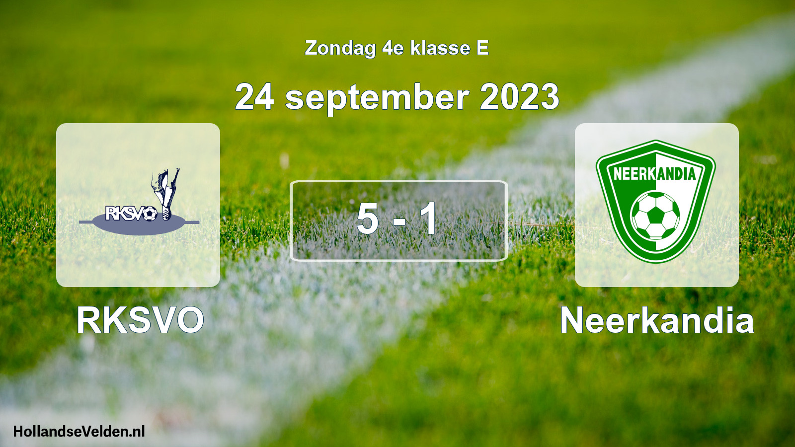 Total number of matches played: RKSVO - Neerkandia 5 - 1 (24 September 2023)