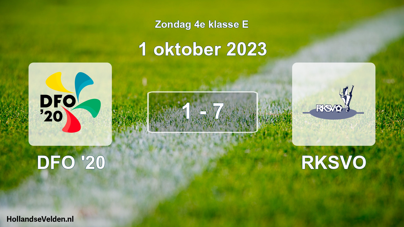 Total number of matches played: DFO '20 - RKSVO 1 - 7 (1 October 2023)