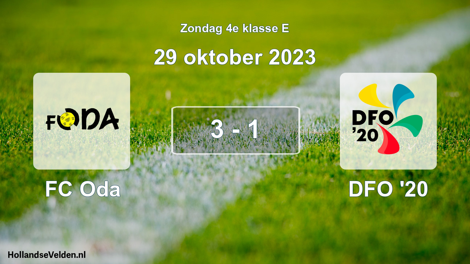 Total number of matches played: FC Oda - DFO '20 3 - 1 (29 October 2023)