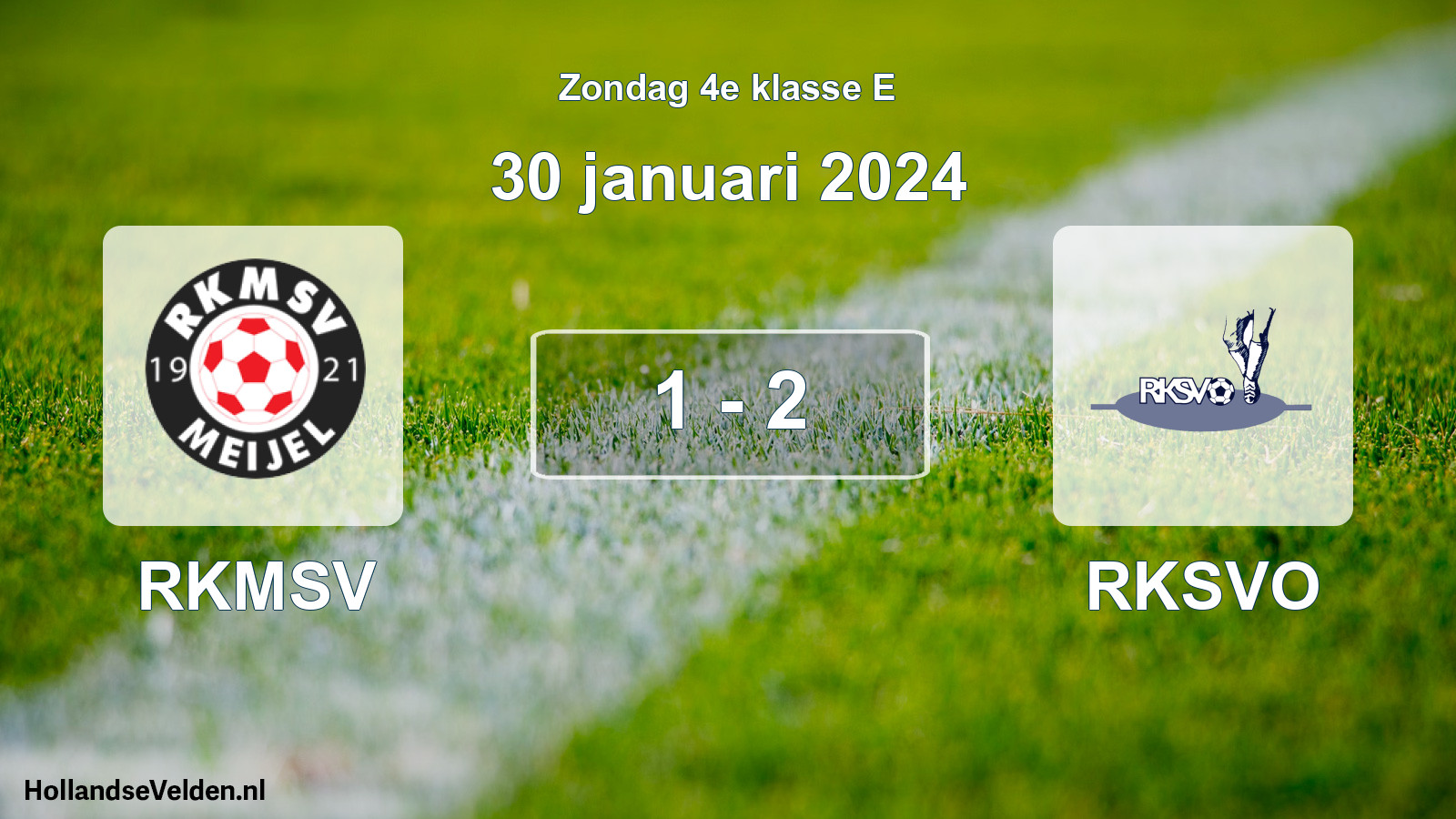 Total number of matches played: RKMSV - RKSVO 1 - 2 (30 January 2024)