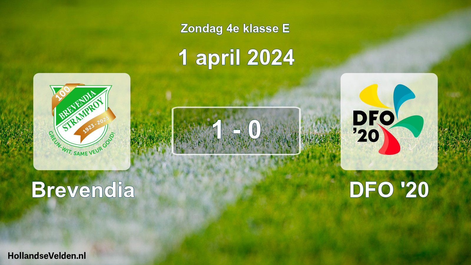 Total number of matches played: Brevendia - DFO '20 1 - 0 (1 April 2024)