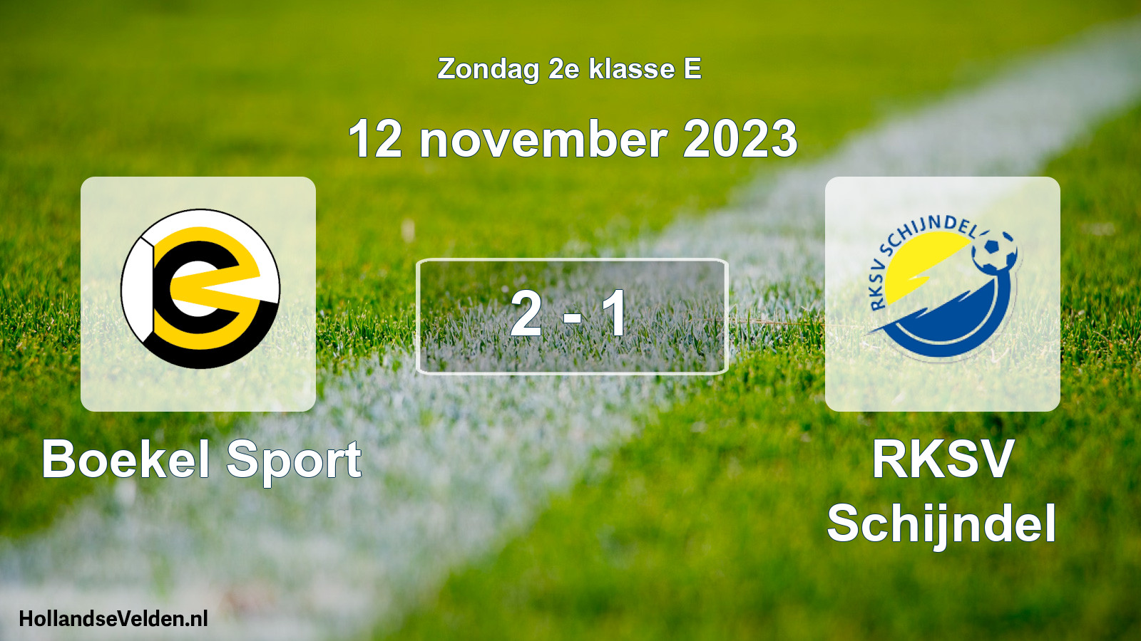 Total number of matches played: Boekel Sport - RKSV Schijndel 2 - 1 (12 November 2023)