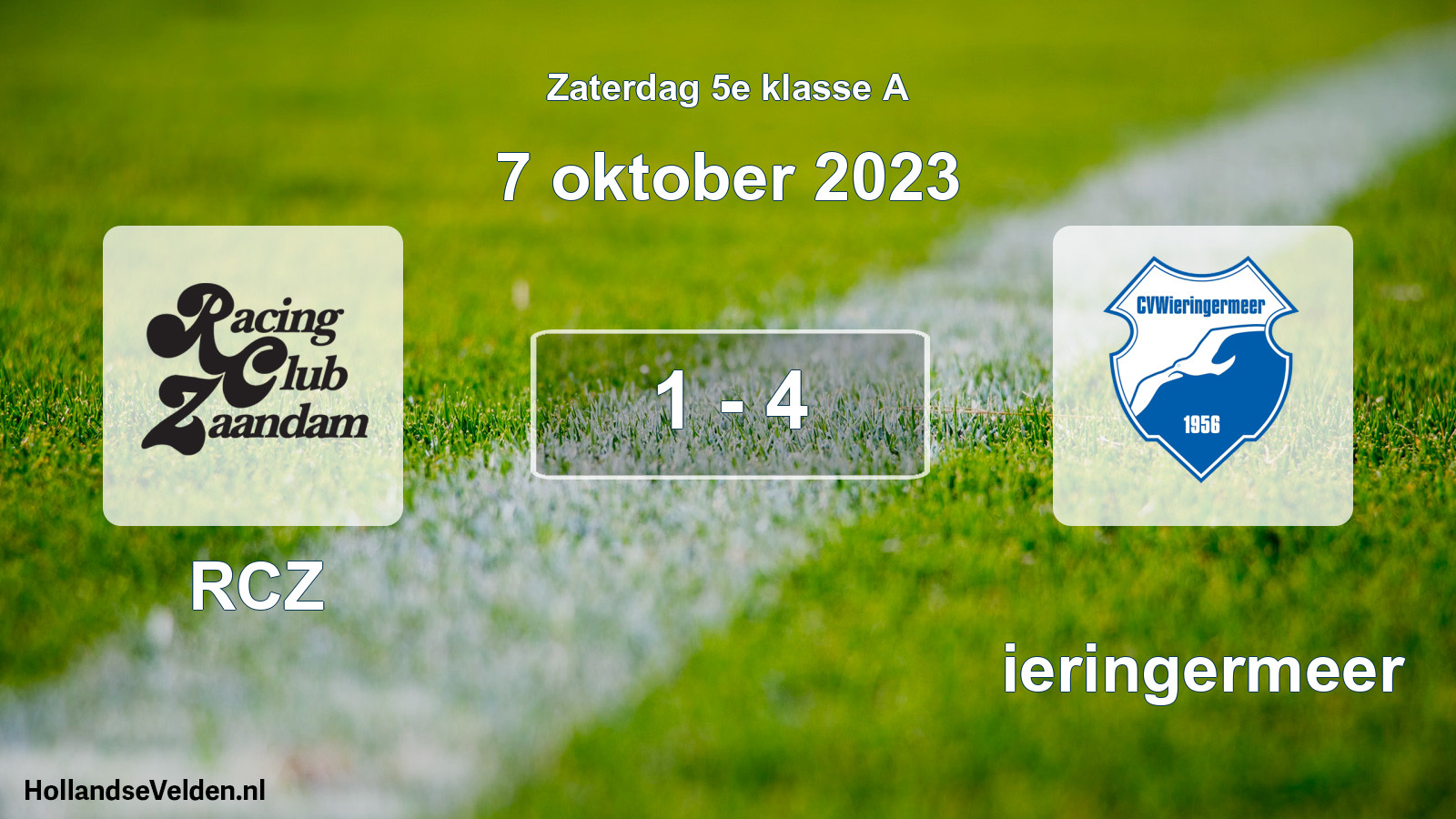 Total number of matches played: RCZ - Wieringermeer 1 - 4 (7 October 2023)