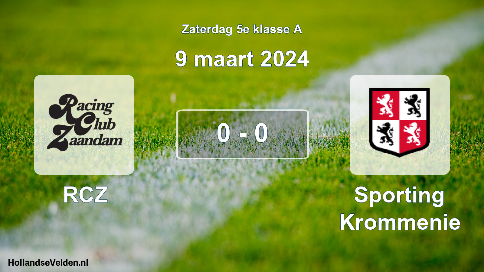 Total number of matches played: RCZ - Sporting Krommenie 0 - 0 (9 March 2024)